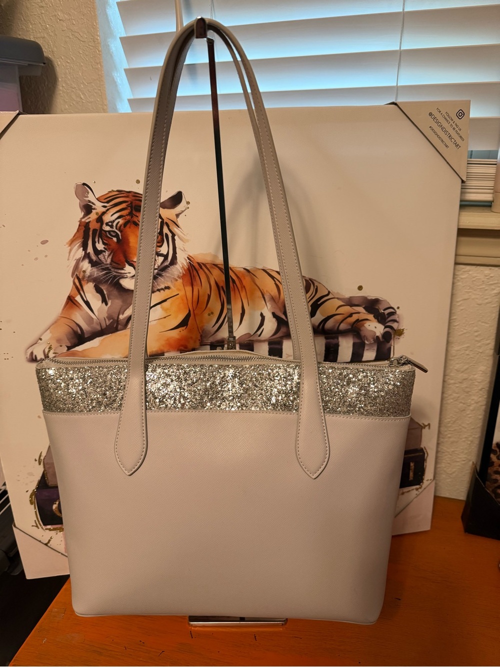 Kate Spade NY Flash Glitter Tote VGUC - Picture 4 of 13